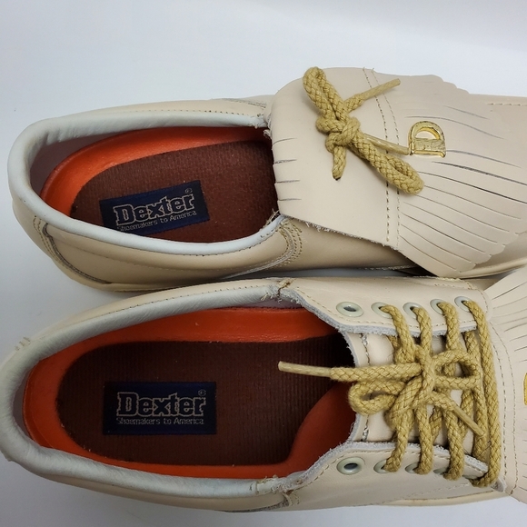 Dexter Shoemakers To America Tassel Loafers Golfer Shoes Sz 9.5 M FS910-6 Beige main image 7